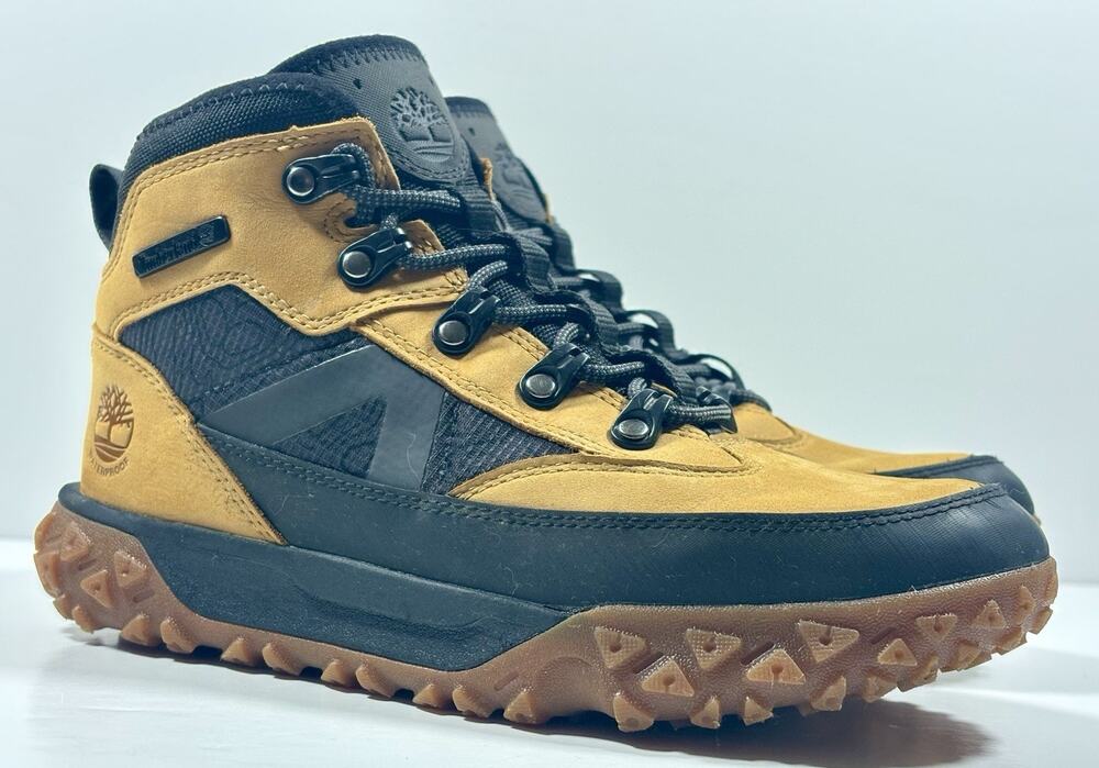 Timberland Boys GreenStride Motion 6 Mid Waterproof Hiking Boots Size 5Y A68P5